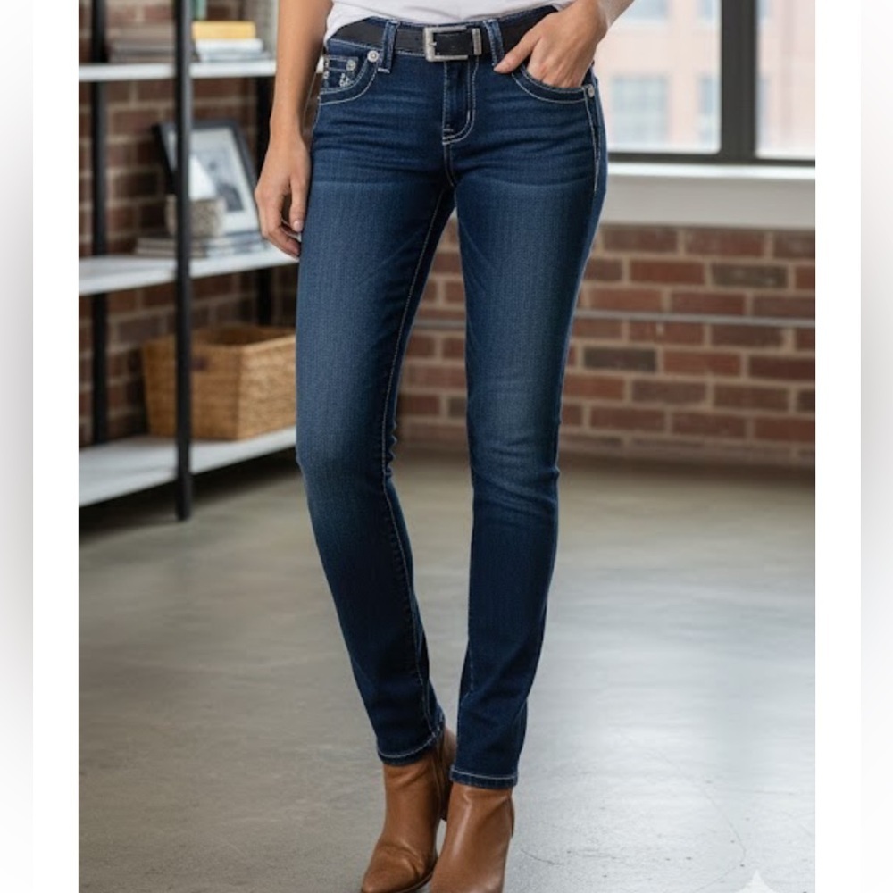 Miss Me Women's Dark Blue Jeans - Picture 2 of 16